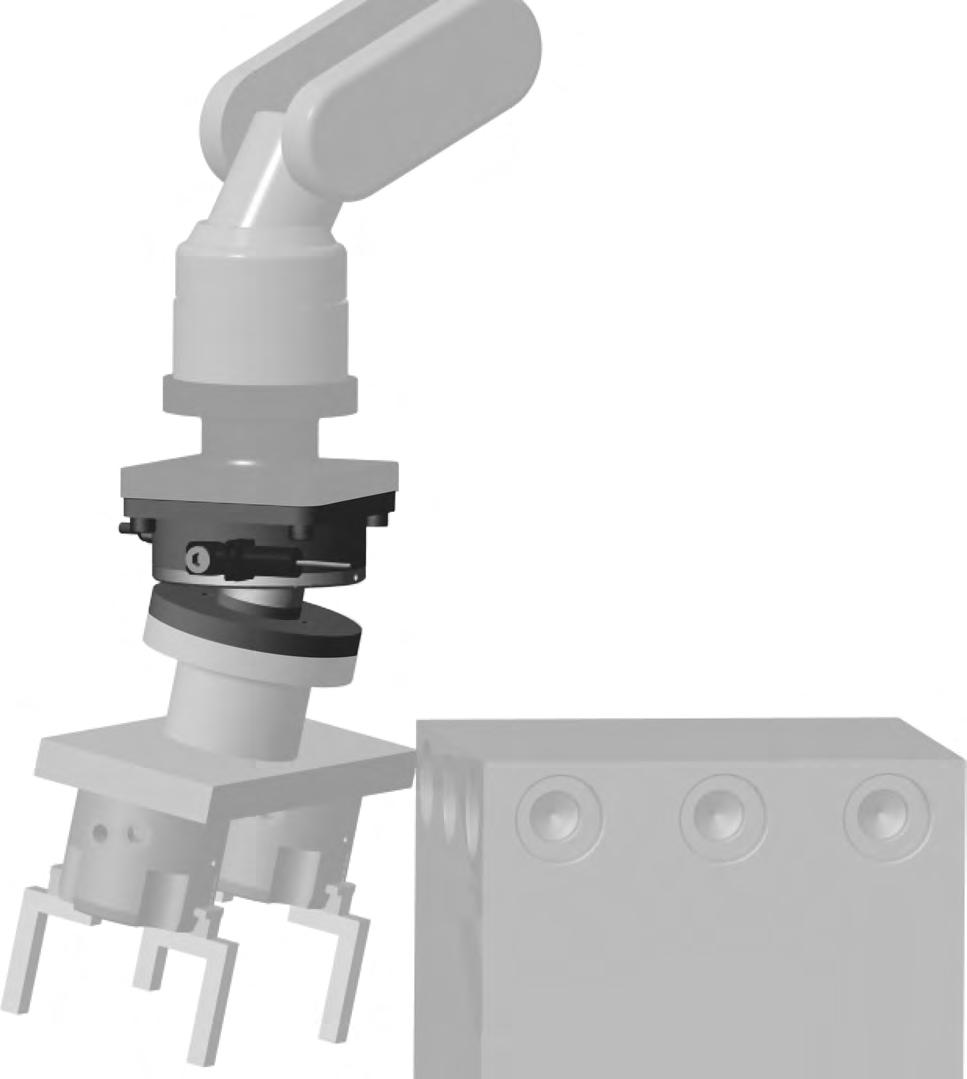 Not-us-odule Betriebsmittelsicherheit: Das Not-us-odul wird als wischenglied zwischen einem Roboter und dessen Werkzeug eingesetzt. So schützt es das Werkstück, die Spannvorrichtung bzw.