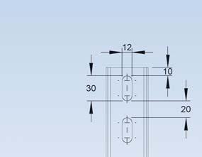 Beidseitige Anordnung der Ausleger horizontal auf gleicher Hhe mittels Distanzstck 15A16-A mglich. erwendbar fr: Ausleger 15B6-... / 16B6-.