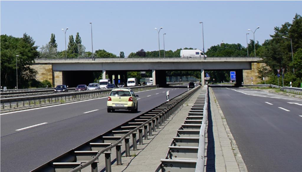 Grundhafte Erneuerung der Bundesautobahn A 115 zwischen AS Spanische Allee und Landesgrenze Ersatzneubau der Brücke Anschlussstelle