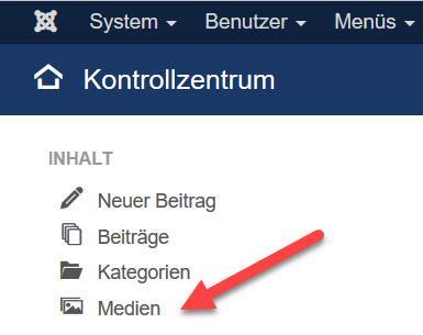 5 Joomla Einführung Inhalte Hochladen Starten wir mit dem Hochladen von Inhalt. Wichtig ist zu beachten, dass alle Files die Hochgeladen werden das richtige Format haben.