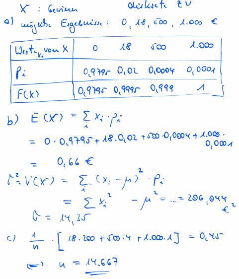 Vorlesung Quantitative Methoden 1B