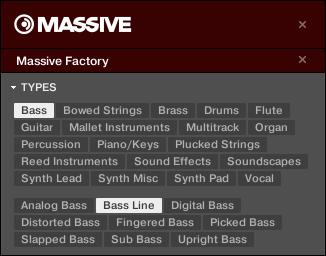 Ein Basslinie hinzufügen Ein Instrumenten-Plug-in für den Bass nutzen 11. Klicken Sie auf Bass Line im Sub-Type-Filter, um Ihre Suche weiter einzuschränken.