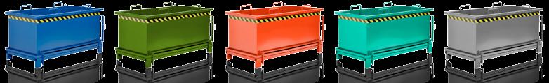 Klappbodenbehälter TYP RKB zubehör Mit dem Klappbodenbehälter können Wertstoffe wie Metall, Glas, Holz, Bauschutt etc. gezielt gesammelt, gelagert und transportiert werden.