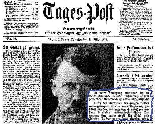 Nationalsozialismus erkennen, während einzelne Zeitungen immer noch Stimmung für die