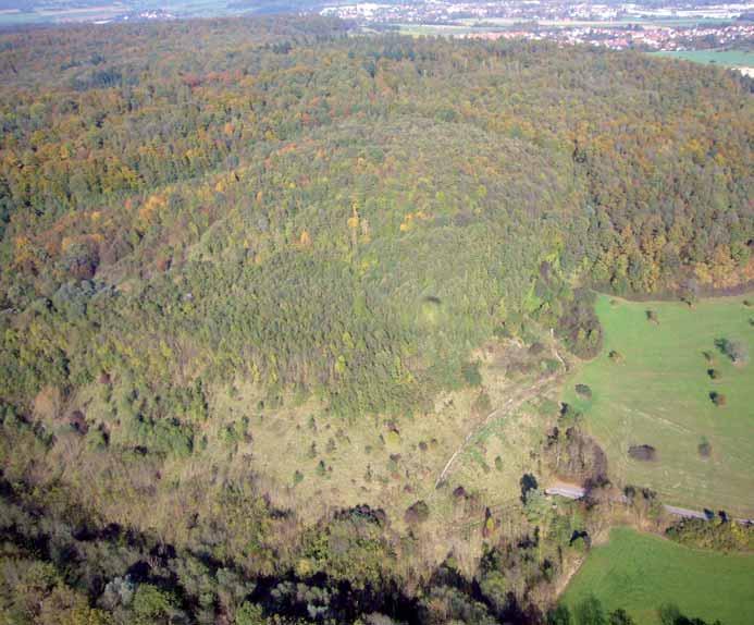 1970 der umliegenden Kommunen 1973 1982 Landkreis Esslingen 1.4 Hintere Halde Hintere Halde. Luftbild aus dem Jahr 2007.