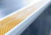 TREDSAFE-Profile mit gerader Frontprofilierung Treppenstufenprofil für rutschhemmende Sicherheitseinlage zum nachträglichen Einbau Material Aluminium eloxiert für 1 x Einlage 43 mm Breite 51 mm Höhe