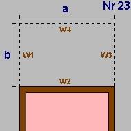 Geometrieausdruck OG1 Rechteck Von EG bis OG1 a = 5,90 b = 1,20 lichte Raumhöhe = 2,50 + obere Decke: 0,30 => 2,80m BGF 7,08m² BRI 19,82m³ Wand W1 3,36m² AW01 Außenwand gedämmt Wand W2-16,52m² AW01