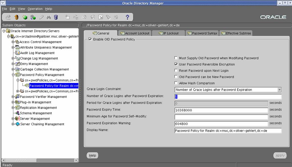 Übersicht Oracle Identity Management Verbesserungen in OID 10