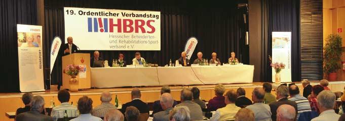 HBRS Der Verband biete ein breites Angebot vom Reha- über den Jugend- und Breitensport bis hin zum Spitzensport so HBRS Präsident Gerhard Knapp.