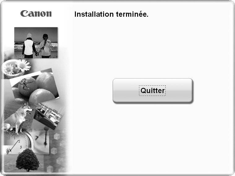 8 9 Click Exit to complete the installation. If Restart is displayed, follow the instruction to restart the computer. Cliquez sur Quitter pour terminer l installation.