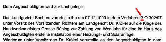 aus: Anklageschrift vom 03.03.2006, Staatsanwaltschaft Bochum, AZ: 32 Js 401/05 aus: Anklageschrift vom 04.