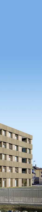 baubeschrieb Konstruktion Wände in Beton oder Mauerwerk Wohnungstrennwände einschalig, betoniert Böden, Decken, Flachdächer und Treppen in Beton Fassaden mit hinterlüfteter Konstruktion Dämmwerte