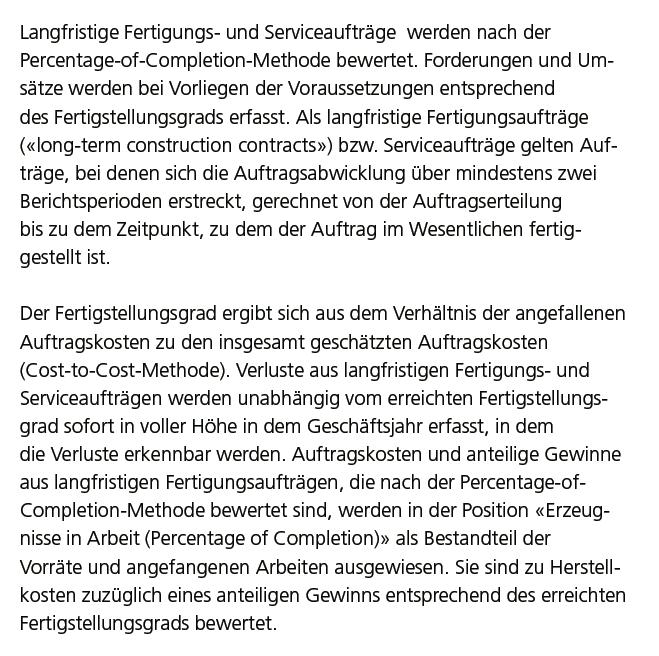 Bewertung langfristiger Aufträge FER 2 und FER 22 POC Methode (Verlust) Verlustfreie Bewertung Auftragssumme 150 Angefallene Kosten 100 Noch zusätzliche Kosten 70 170 Geschätzter Verlust -20