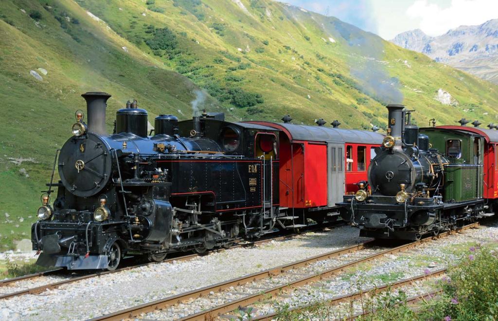 Das Dampfbahn-Abenteuer an der Furka L extraordinaire train à vapeur au cœur des Alpes suisses The Furka steam train adventure