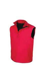 94% Polyester/ 6% Elastan 300 g/ m2. Waterproof and Breathable. Gilet. Soft Shell.