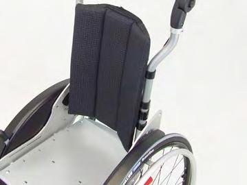 Ein Kippschutz erhöht die Kippsicherheit des Rollstuhles.