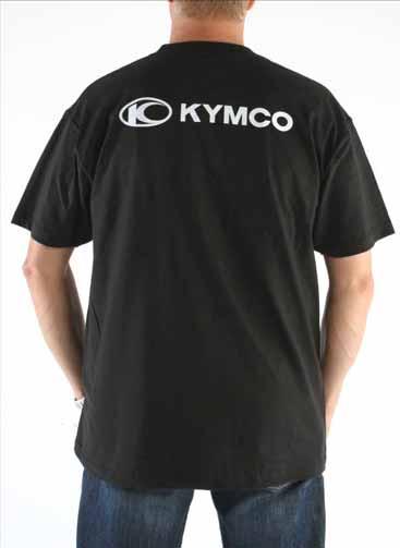 KYMCO Print auf Rücken 14,95 MZ1620 MZ1621 MZ1622 MZ1623 MZ1624 KYMCO T-Shirt, schwarz, Größe S KYMCO
