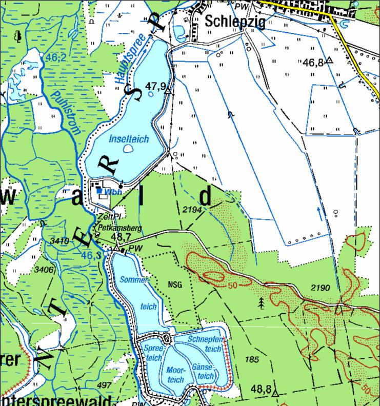 22 Spreewald - Schlepziger Teiche (Unterspreewald) - Feuchtgebiet südöstlich
