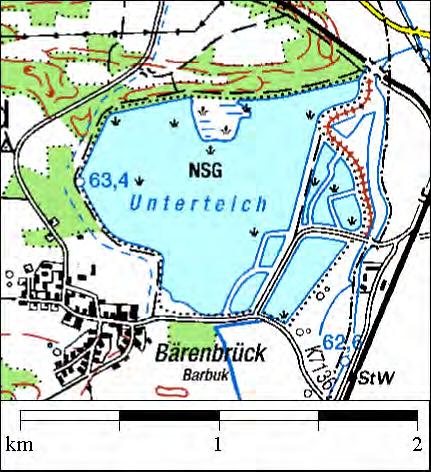 und Kleinjamno Teichgebiet Lakoma N Bärenbrücker Teiche N Top.