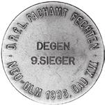 st 10,- Drittes Reich 458 Medaille 1933, von K. Goetz.