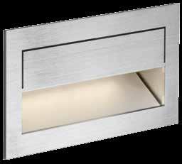 414 MIKE INDI 50 CCENT LONG WNDEINBULEUCHTE / RECESSED WLL-MOUNTED LUMINIRE Klassische, bodennahe LED.