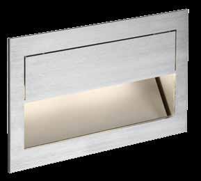 418 MIKE INDI 70 CCENT LONG WNDEINBULEUCHTE / RECESSED WLL-MOUNTED LUMINIRE Klassische, bodennahe LED.