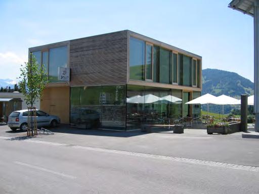 Mehrzweckgebäude Neubau Cafe/ Büro Neubau 2003/2004, gleichzeitig mit Kindergartengebäude, Bauherr: Gemeinde