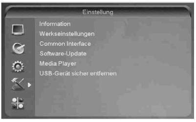 Einstellung (Symbol: Werkzeuge) Information Technische Informationen. Halten Sie diese Daten bereit, wenn Sie unsere Service-Hotline kontaktieren.