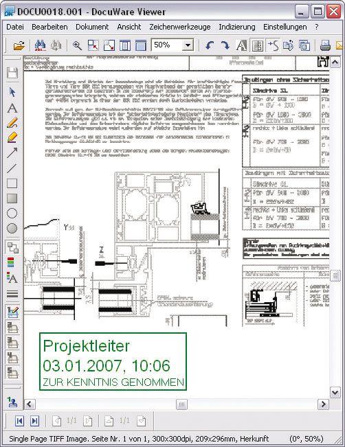 Versionsänderungen signieren Alle Modifikationen, beispielsweise von CAD-Dateien, lassen sich mit elektronischen Stempeln sehr einfach erfassen.