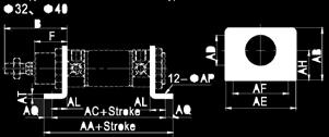 bearing Kolbendurchmesser / Piston bore size A B C D E F G