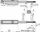 Zubehör für Zylinder Accessories for cylinder Sensorschalter - Universal / Sensor switch - Universal REED und 2-adrig 2-pol.