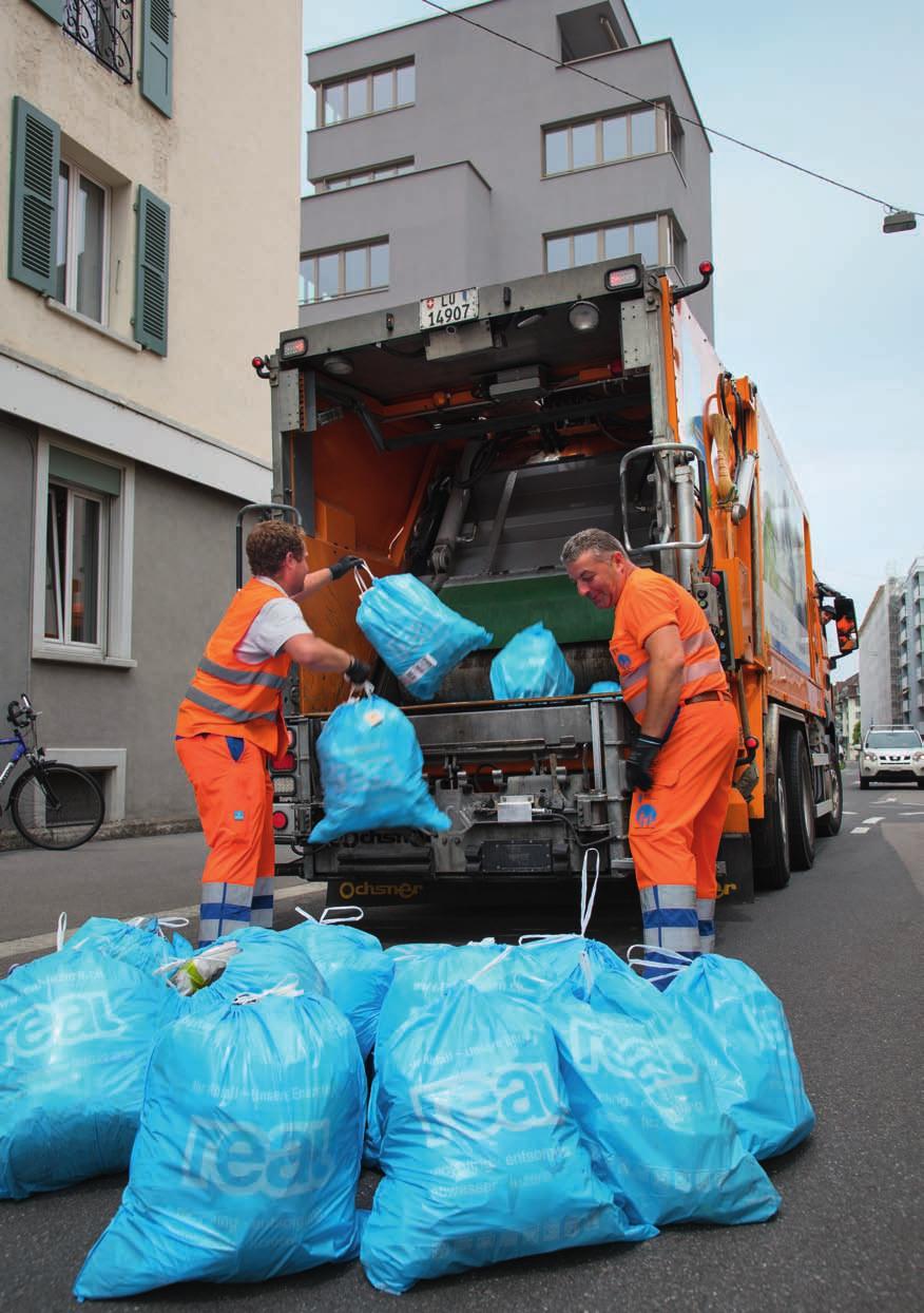 Abfallbewirtschaftung Für eine glänzende Stadt Luzern Die Werkdienste des Tiefbauamts kümmern sich um die ganze Abfallentsorgung.