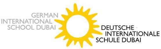 Gebührenordnung der Deutschen Internationalen Schule Dubai 1. Allgemeines Diese Gebührenordnung gilt für Kinder und Jugendliche, die die Deutsche Internationale Schule Dubai besuchen.