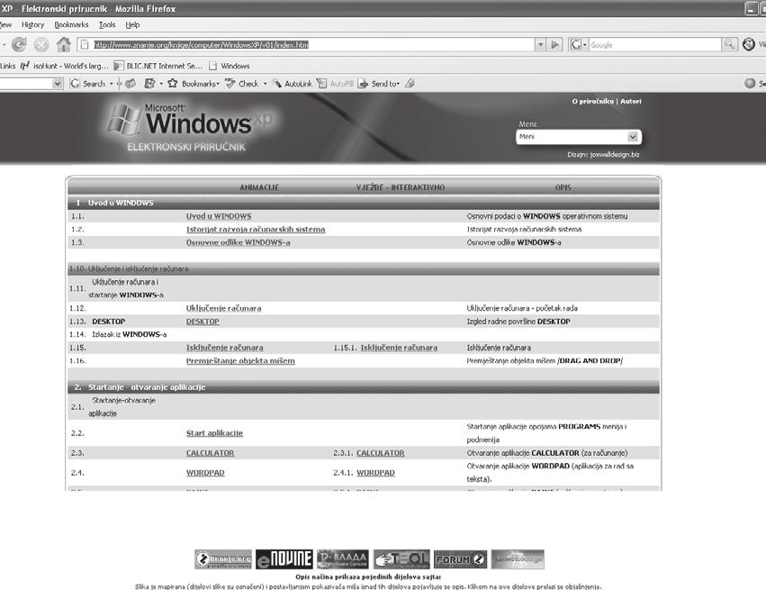 КРОЗ ГИМНАЗИЈУ Селена Мочевић, III 2 WINDOWS XP електронски приручник професора бањалучке Гимназије У нашој школи је одржана промоција образовног сајта Windows XP 29. априла.
