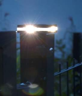 7.9 LED Zaun- Torleuchten LED Zaun- & Torleuchten Mit diesen LED-Leuchten werden Torbeleuchtungen und Zaunbeleuchtungen effektvoll realisiert.