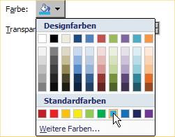 Farbe eine Fläche ausgemalt (ausgefüllt) werden soll.