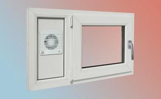 Raumluftventilator am Multifunktionsfenster mit Feuchtigkeits- und Zeitsteuerung HAIN HYDROVENT Luftaustausch bei erhöhter Luftfeuchtigkeit im Keller ohne Wärmerückgewinnung Schnelles Ausleiten