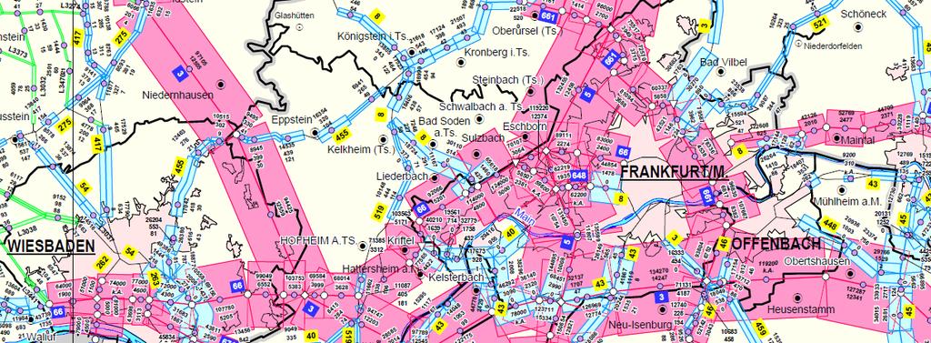 2.1.3 Verkehrsstruktur Der Ballungsraum Rhein-Main stellt eines der wichtigsten europäischen Verkehrszentren dar. Es besteht eine enge Vernetzung von Schienen-, Straßen- und Luftverkehr.