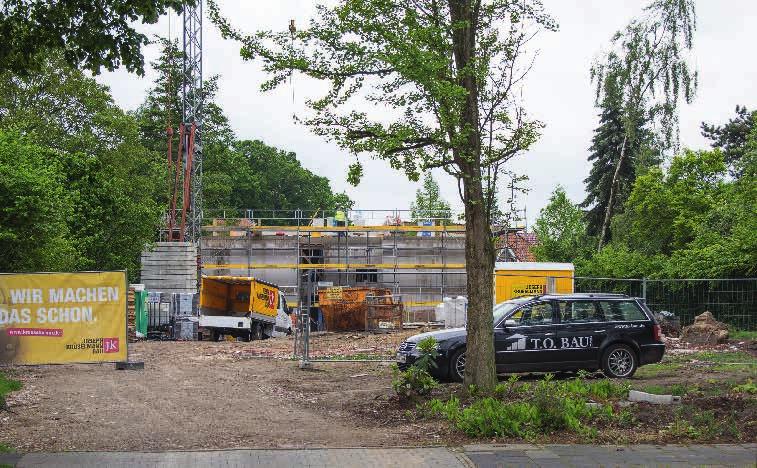 Aktuell Hochwertiges Wohnen an der Von-Esmarch-Straße 109 ie Bauarbeiten sind im hinteren Bereich des Grundstücks Von-Esmarch-Straße 109 schon fortgeschritten.