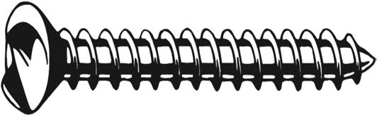 Sicherheitsschrauben / A2 / AISI 304 Security screws ONEWAY Vis tôle TFB fente SENS UNIQUE Tornillos de seguridad cabeza avellanada ONE WAY Viti atf.