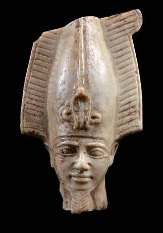Fragment eines Kopfes Stein Ägypten Spätzeit, XXVI. Dynastie, 664-525 v. Chr.