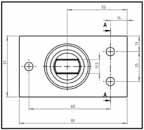 304) 02 Beschläge für den Innenausbau BO 5213840 Drehpunktstangen Bodendrehpunkt Mit Montageplatte Achtung: Um die Tür automatisch zu