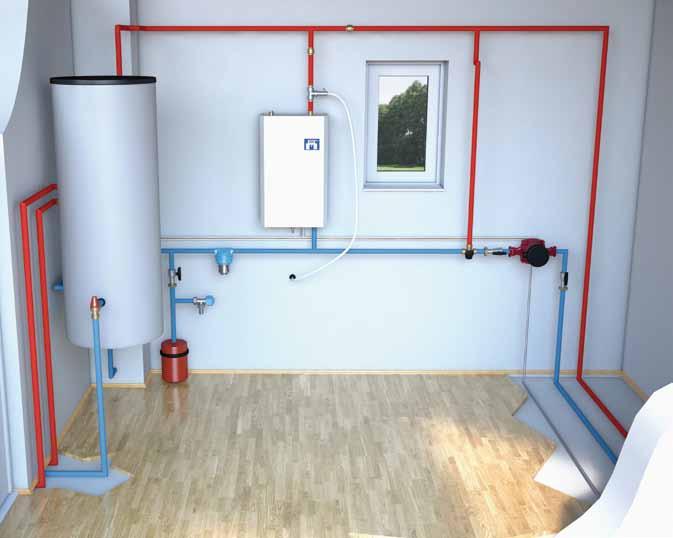 Warmwasser-Kamineinsätze und -Kaminöfen Aquaflam - Anschluss Eine fachgerechte Montage ist für die reibungslose Funktion der Geräte und zur Gewährleistung einer langen Lebensdauer sehr wichtig.