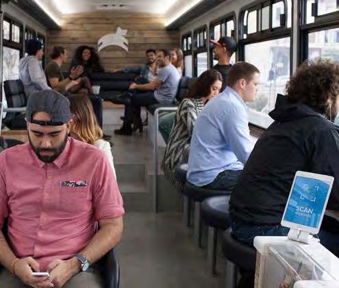 COMMUNITY neue Services für urbane Communities Leap Transit Luxusbus-Service für einen stressfreie,