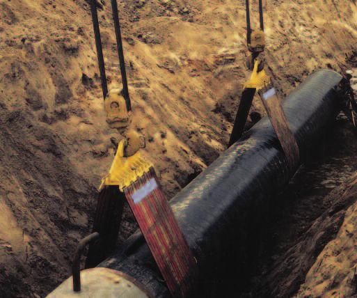 Unverzichtbar als Anschlagmittel, wenn im Pipeline-Bau hohe Tragfähigkeiten und große Auflageflächen gefordert sind.