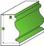 C.T. decorative moulding router bit D SL GL S R 1170 190 08 19 25,4 63 8 2