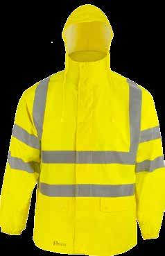 Warnschutz-Bekleidung Prevent Warnschutz-Regenbekleidung RJG gelb RJO orange Material: 100 % Polyester, PU-Beschichtung EN ISO