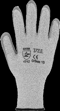 Schnittschutz-Handschuh Handschuhe 13 3721 graumeliert/schwarz Norm: EN 388/420 PSA Kat.