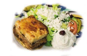 10 Fitness-Gerichte zu je 10,90 Kleiner Bauern- oder bunter Salat mit: - Schafskäse, Gyros und Tzatziki oder - mit Mousaka und Tzatziki oder - mit Pastitio und Tzatziki