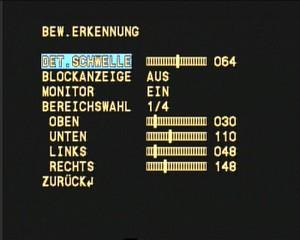 BEW.ERKENNUNG: Die Kamera verfügt über eine eigene Bewegungserkennung, die je nach Einsatzbereich hilfreich sein kann, um z.b. über ein Computerprogramm eine Aufzeichnung zu starten.